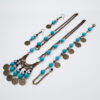 Schmuckset mit Türkisen und Münzen