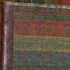 Original persischer Gabbeh-Wollteppich handgewebt in Fars gelb floral
