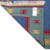 Persischer Woll Kelim Teppich handgewebt mit geometrischem braunem Design
