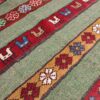 Persischer Woll Kelim Läufer Teppich handgewebt in Isfahan gestreift rot