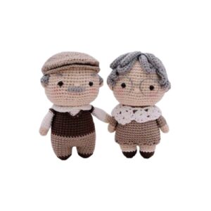 Amigurumi Handgemachte Gehäkelte Puppen – Großeltern | Weiches Kuscheltier