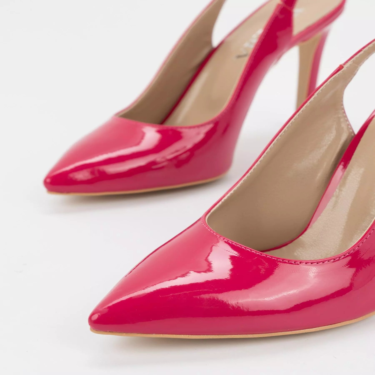 Leder Pumps mit spitzer Zehenform für Damen