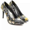 Leder Pumps für Damen Modell Winter Flower