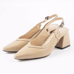 Leder Pumps mit spitzer Zehenform für Damen Modell Xava