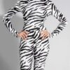 Langarmbluse für Damen mit Zebra-Design