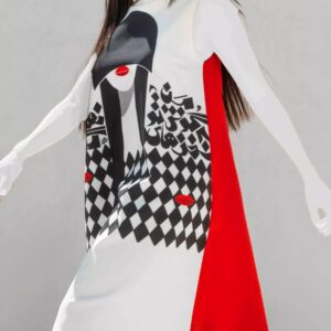 Lockeres Kleid für Damen mit Kalligraphie Modell Nahan