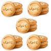 Naderi Koloocheh Persische Stempelplätzchen mit Kokosnuss - Packung mit 20