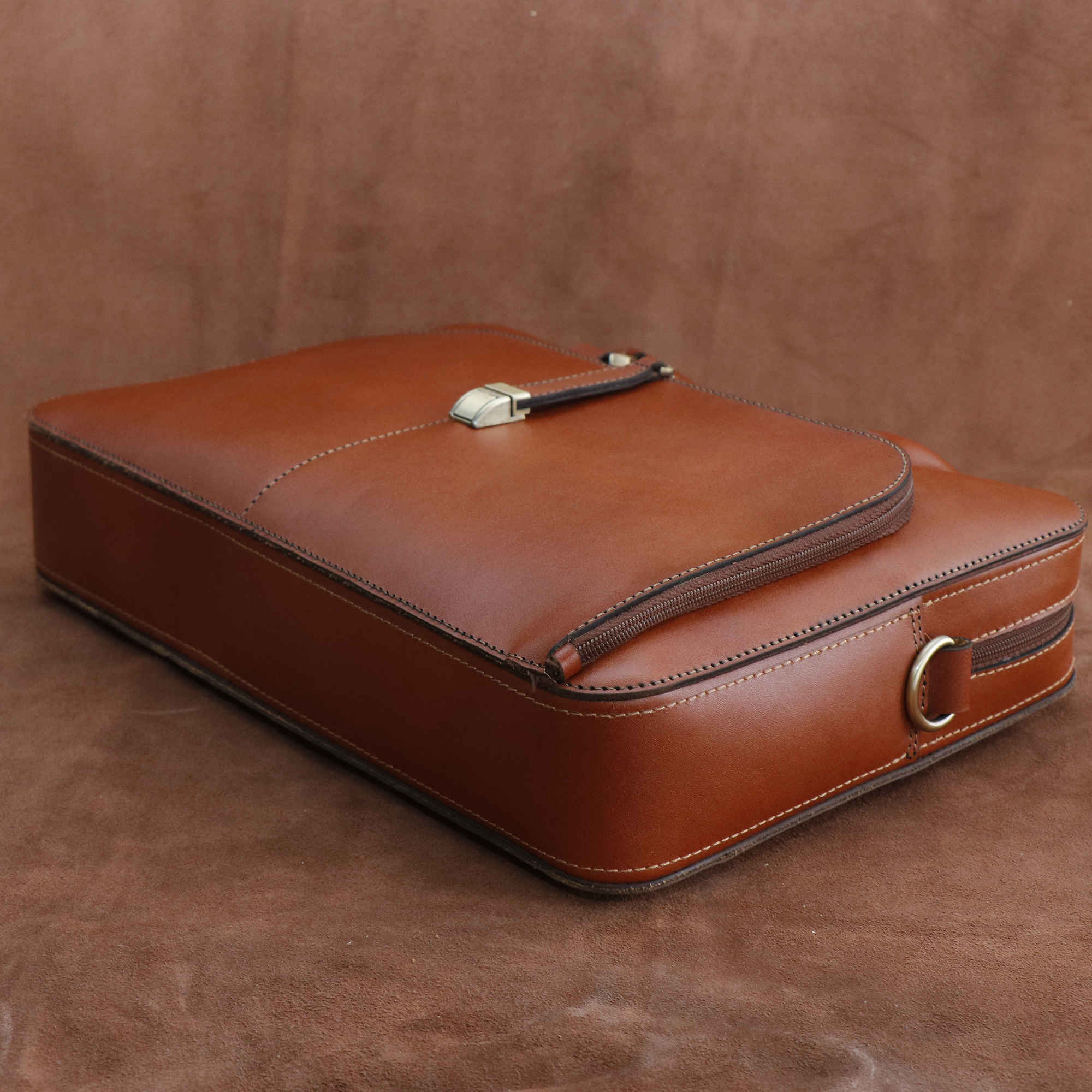 Persische Natürliche Leder Aktentasche – Für 14 Zoll Laptop Modell 1109B