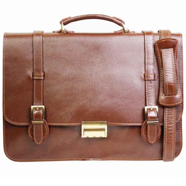 Persische Natürliche Leder Aktentasche - Bob Modell