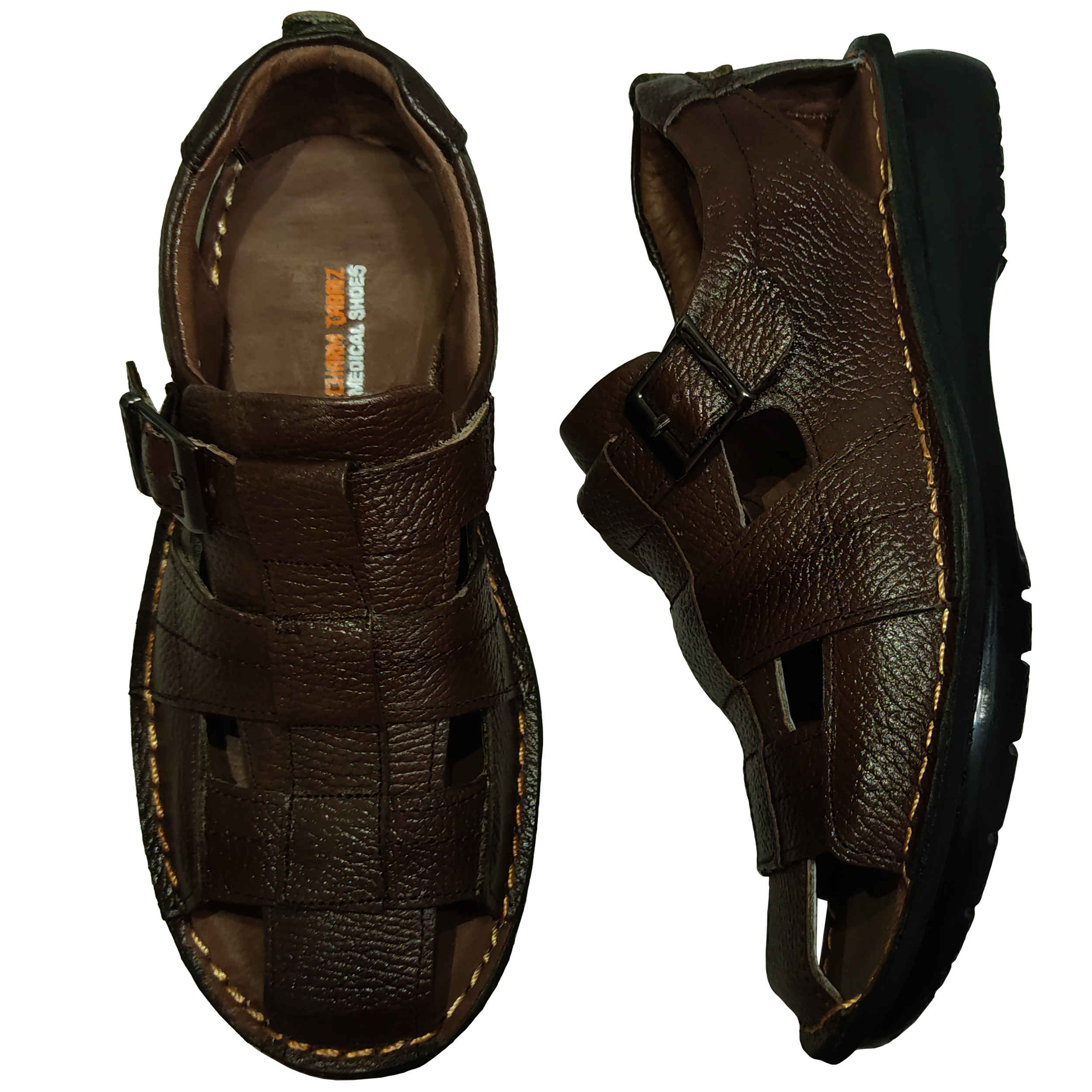 Naturleder Wandersandalen für Herren Modell Thunder