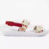 Freizeit-Sandalen mit offenem Zeh für Damen, Modell Schmetterling