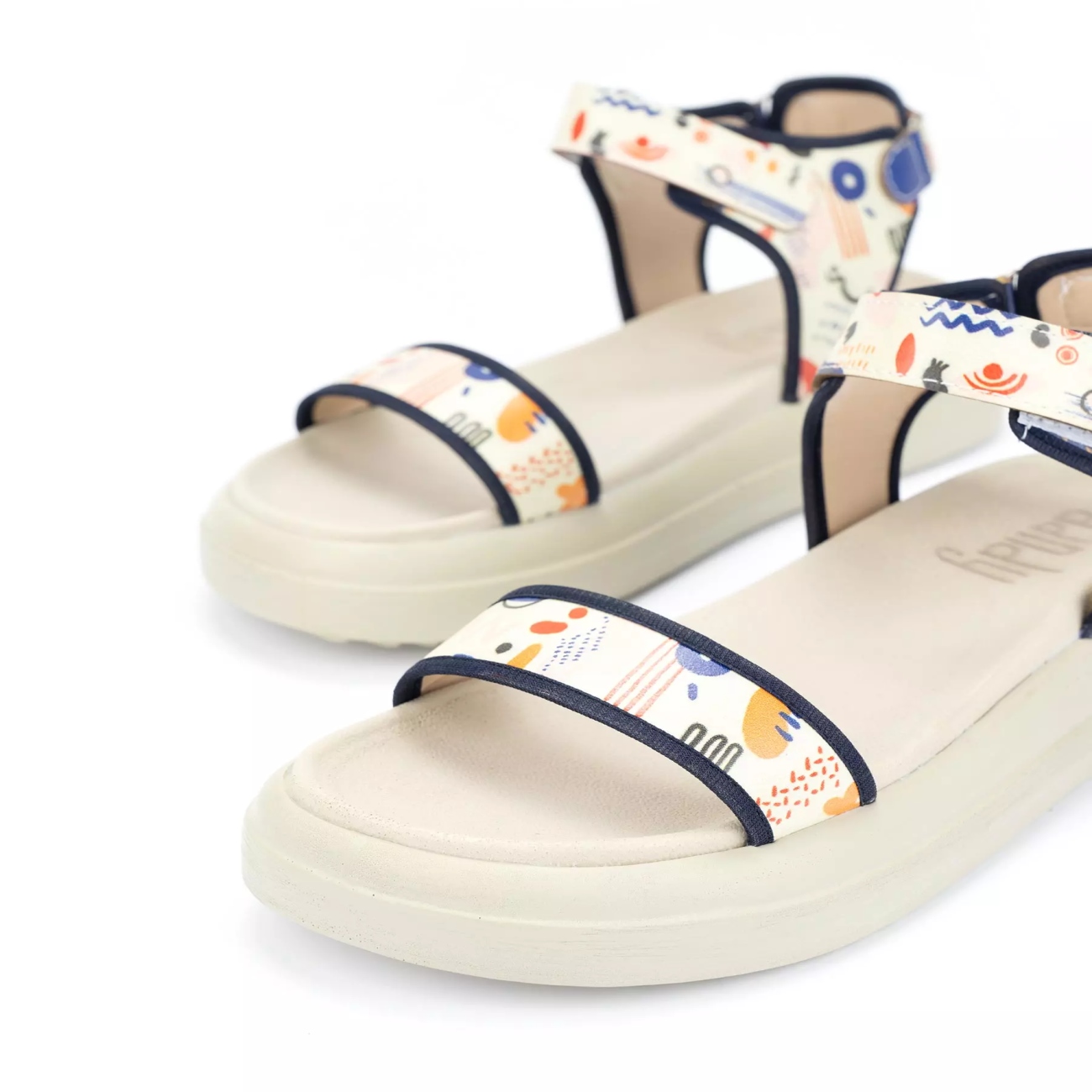Freizeit-Keilsandalen mit offenem Zeh für Damen, Modell Dandy