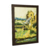 Original malerische Malerei - Öl auf Leinwand, Landschaft Modell Dorf