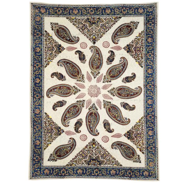 Persische Blockdruck Tischdecke Traditionelles Kalamkari aus Isfahan