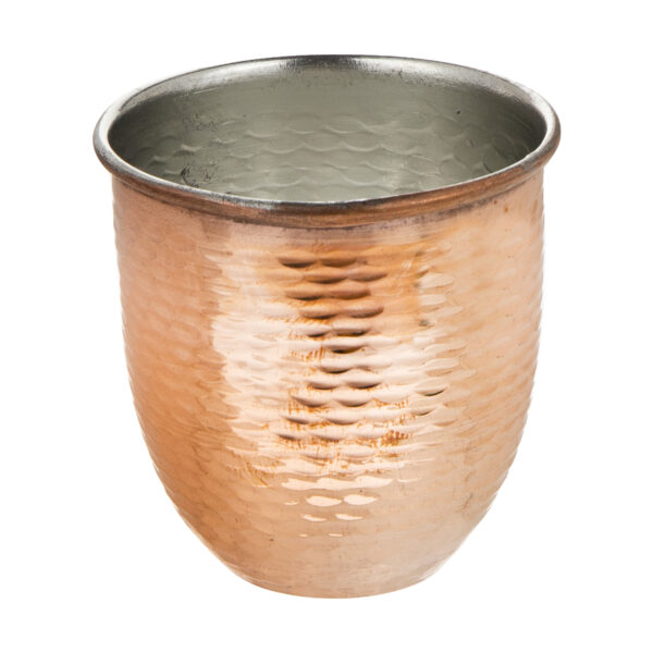 Persische Kupferbecher - Handgefertigt mit Henkel für kalte Getränke - Gehämmert