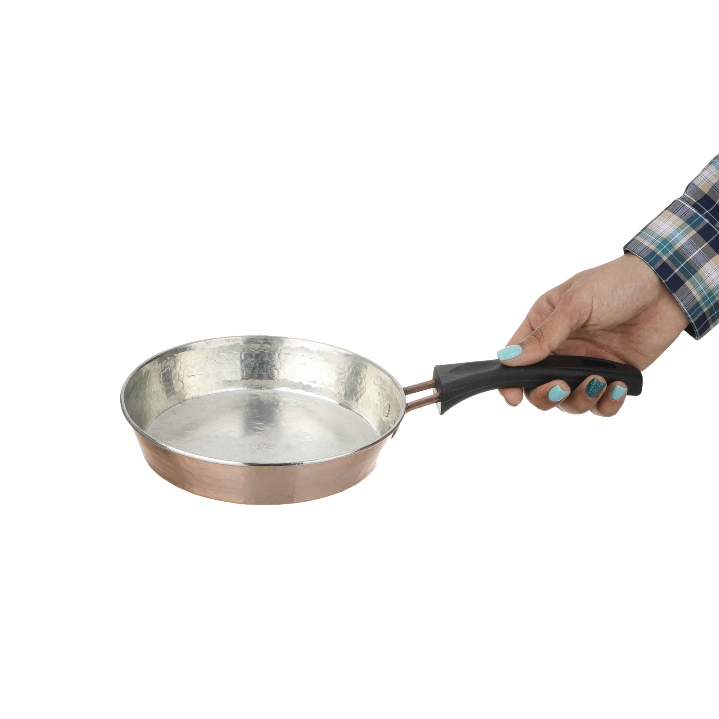 Handgefertigte & gehämmerte persische Kupferbratpfanne – Javid-Design