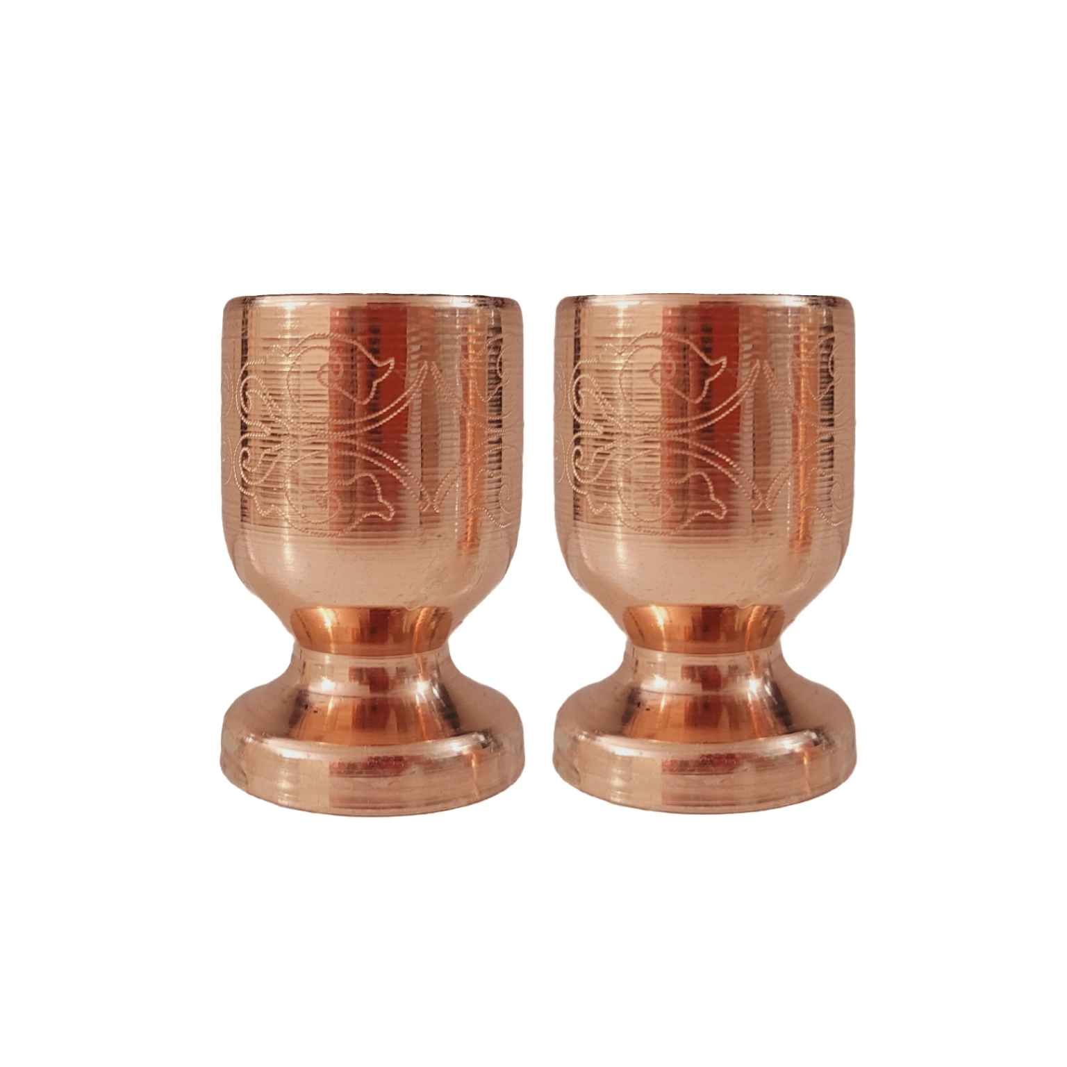 Persische Kupfer Salz- und Pfefferstreuer Set mit Floral Design