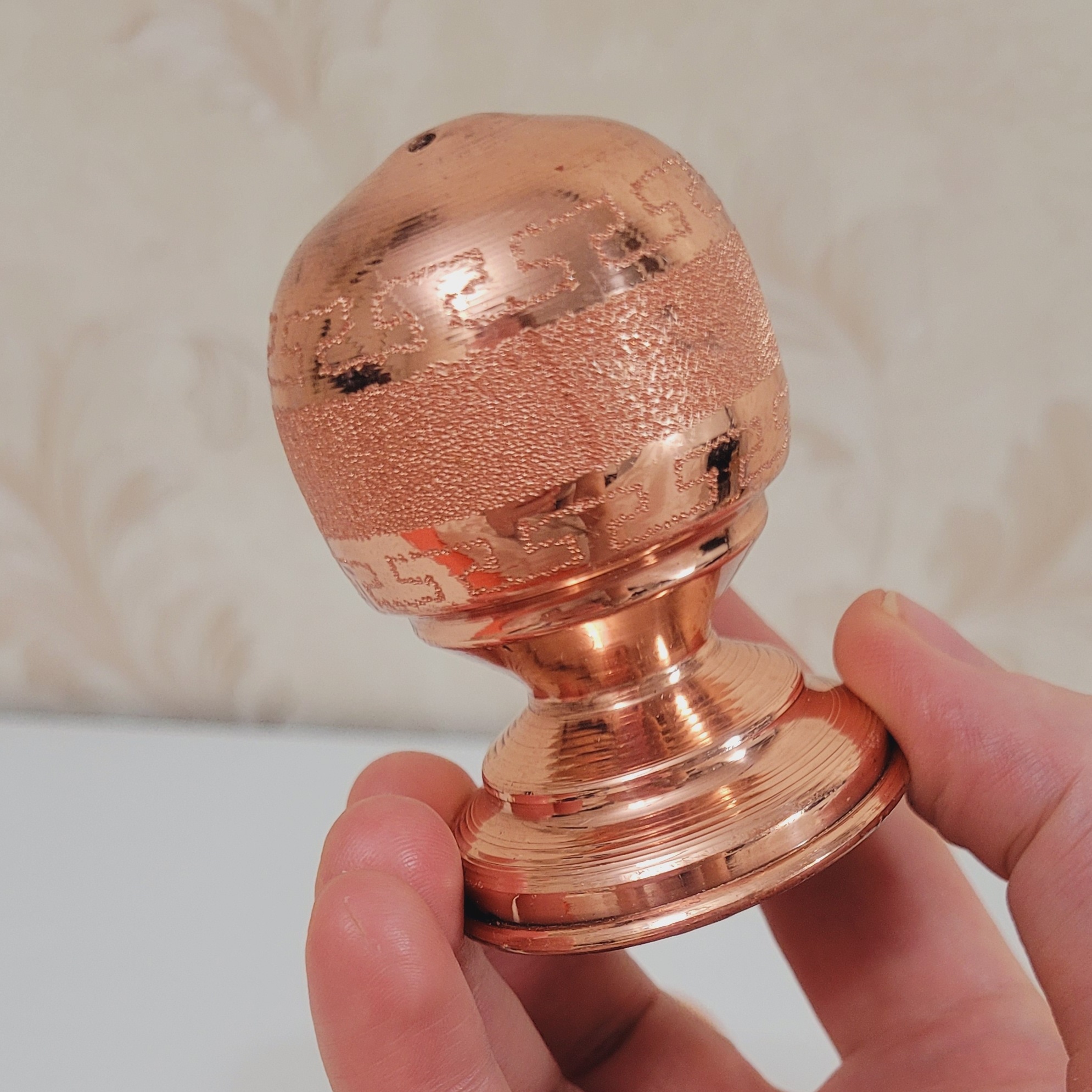 Persische Kupfer Salz- und Pfefferstreuer Hammered Bizhan Set von 2