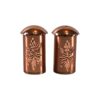Persische Kupfer Salz- und Pfefferstreuer Hammered Radin Set von 2