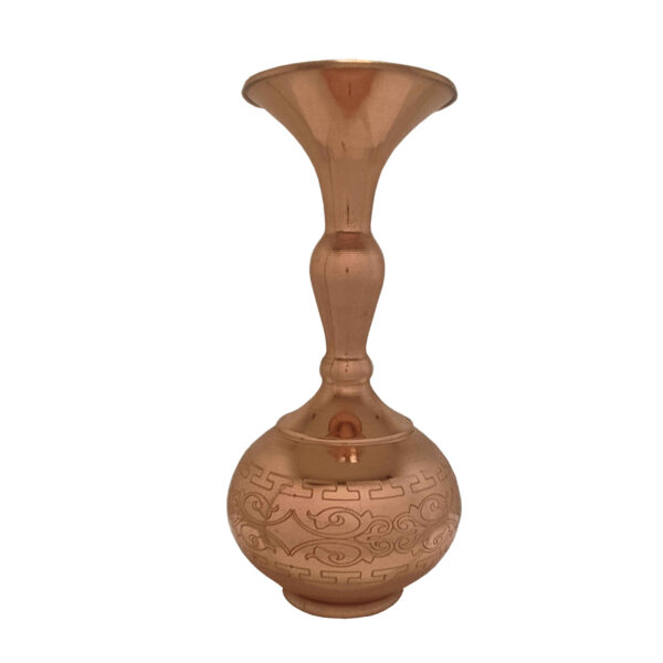 Dekorative Persische Vase aus gehämmertem Kupfer, handgefertigt