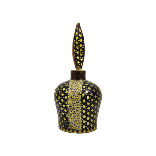 Holzener Persischer Surma Dani Behälter zur Aufbewahrung von Kohl mit Khatamkari Design