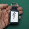 Leder Persischer Schlüsselanhänger - Rumi Gedicht Design