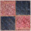 Antiker persischer handgeknüpfter Patchwork-Teppich in Rosa
