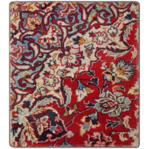 Vintage persischer handgeknüpfter Patchwork-Teppich traditionell rot