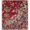Vintage persischer handgeknüpfter Patchwork-Teppich traditionell rot
