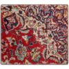 Vintage persischer handgeknüpfter Patchwork-Teppich traditionell rot