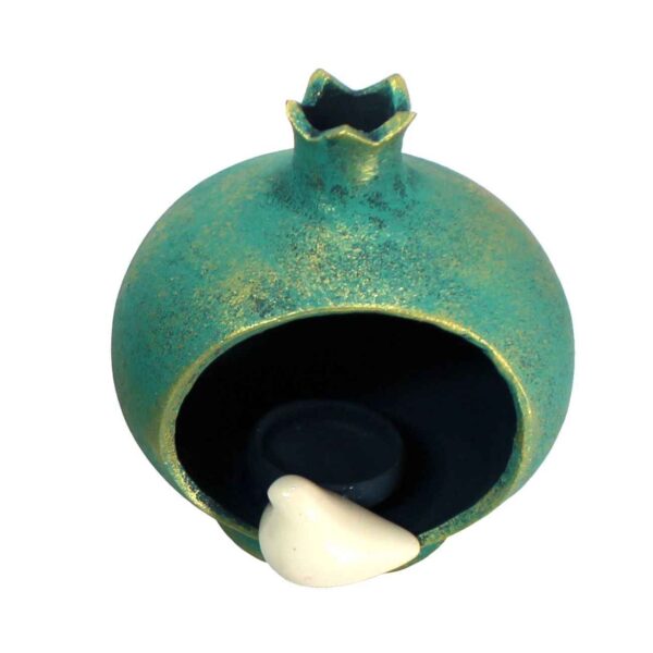 Persischer Töpfer-Kerzenständer handgefertigt mit Granatapfel-Design