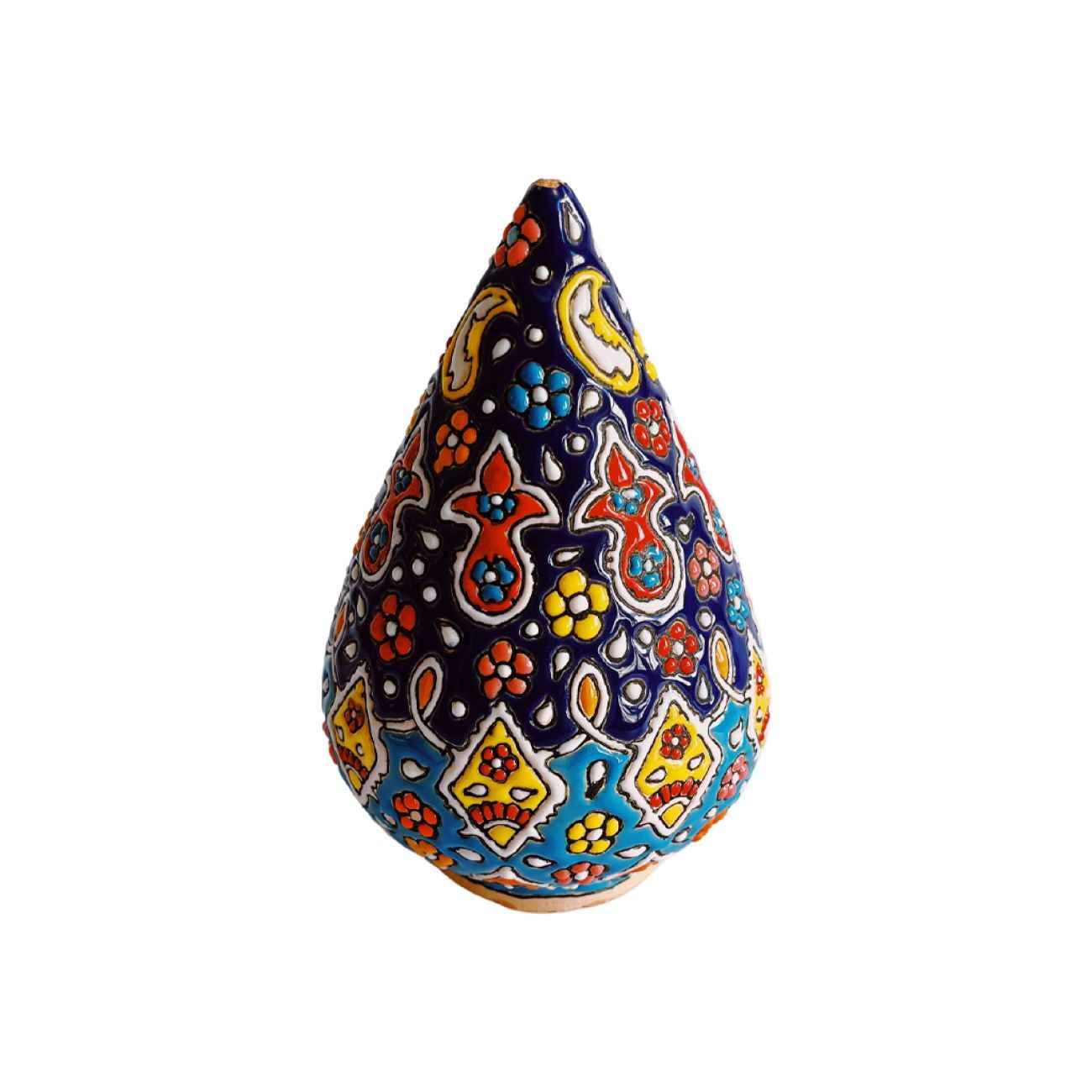 Persischer Töpfer-Kerzenständer Minakari Handarbeit mit künstlerischem Design