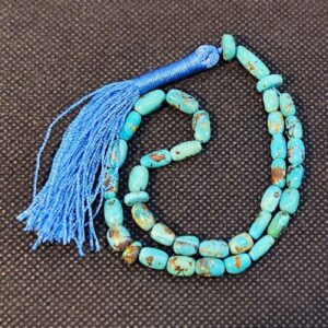 Persischer Rosenkranz mit Neyshabur-Türkis 33 Gebetsperlen Tasbih gefertigt