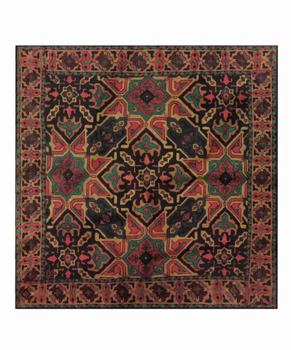 Mini-Braunes Kopftuch für Damen - Persisches Modell Naghshineh