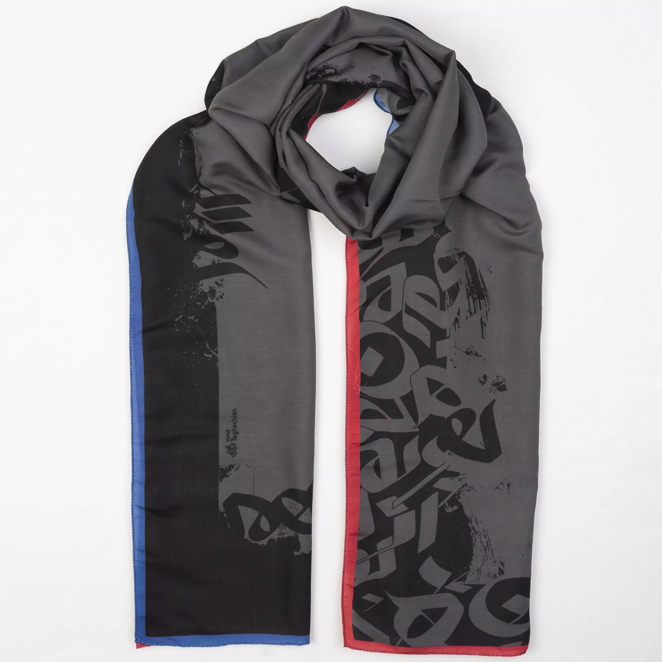 Persischer Schal mit Kalligraphie-Muster für Frauen