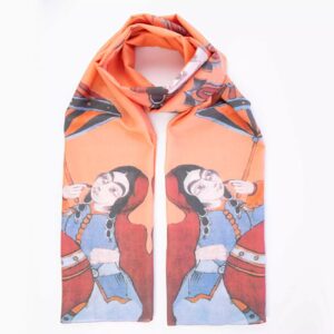 Persischer Schal mit Gajar-Mädchen-Motiv für Frauen