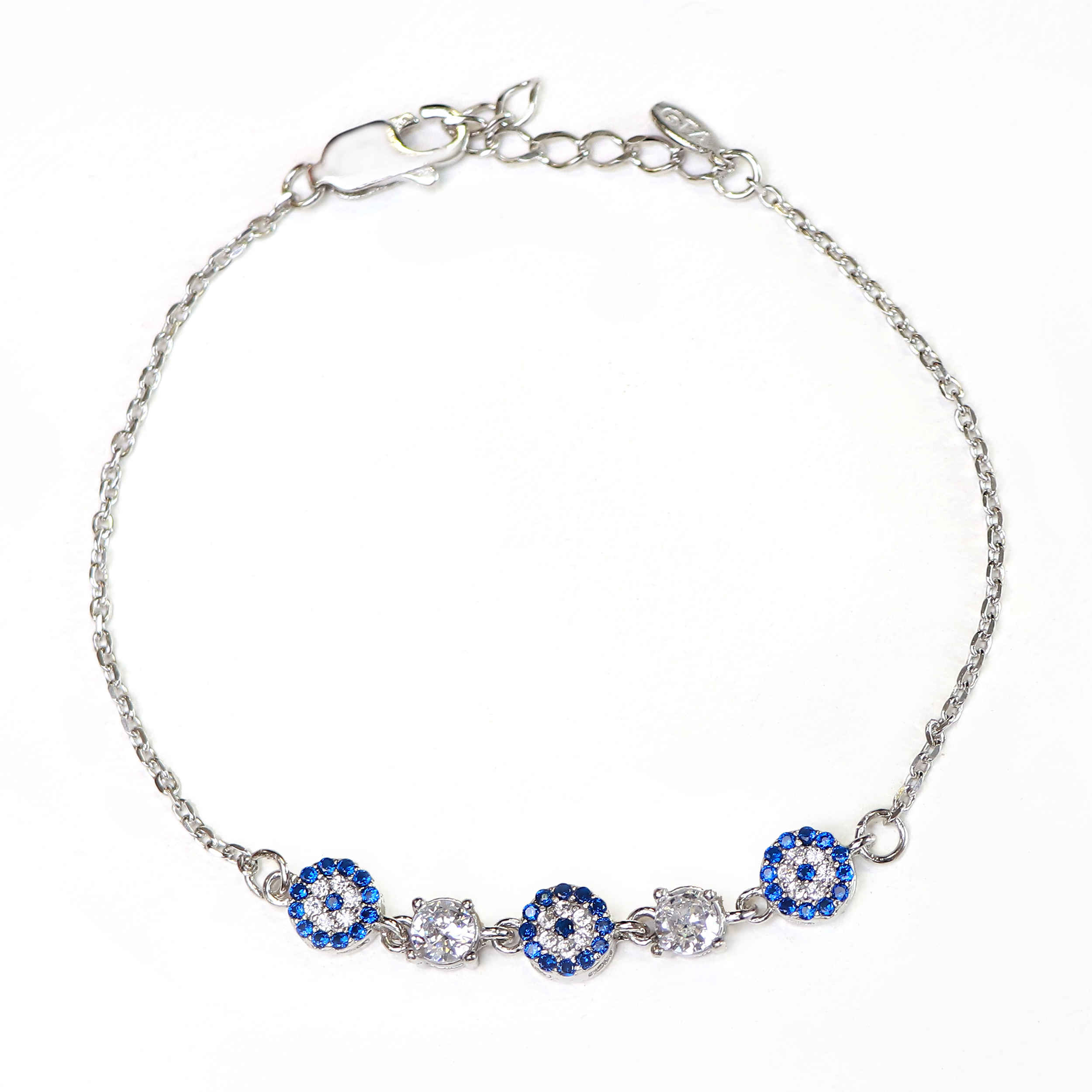 Silberarmband für Frauen – Design mit bösem Blick