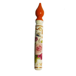 Persischer Surma Dani Behälter zur Aufbewahrung von Kohl aus Holz Floral (x2)