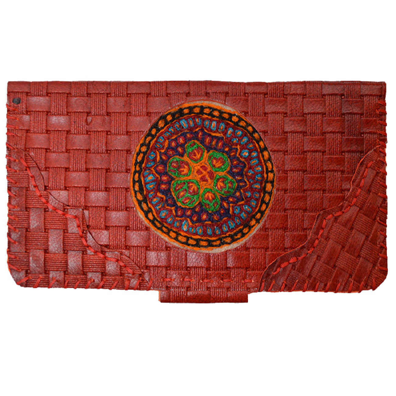 Persische Gewebte Leder Geldbörse - Frauen Pateh Design