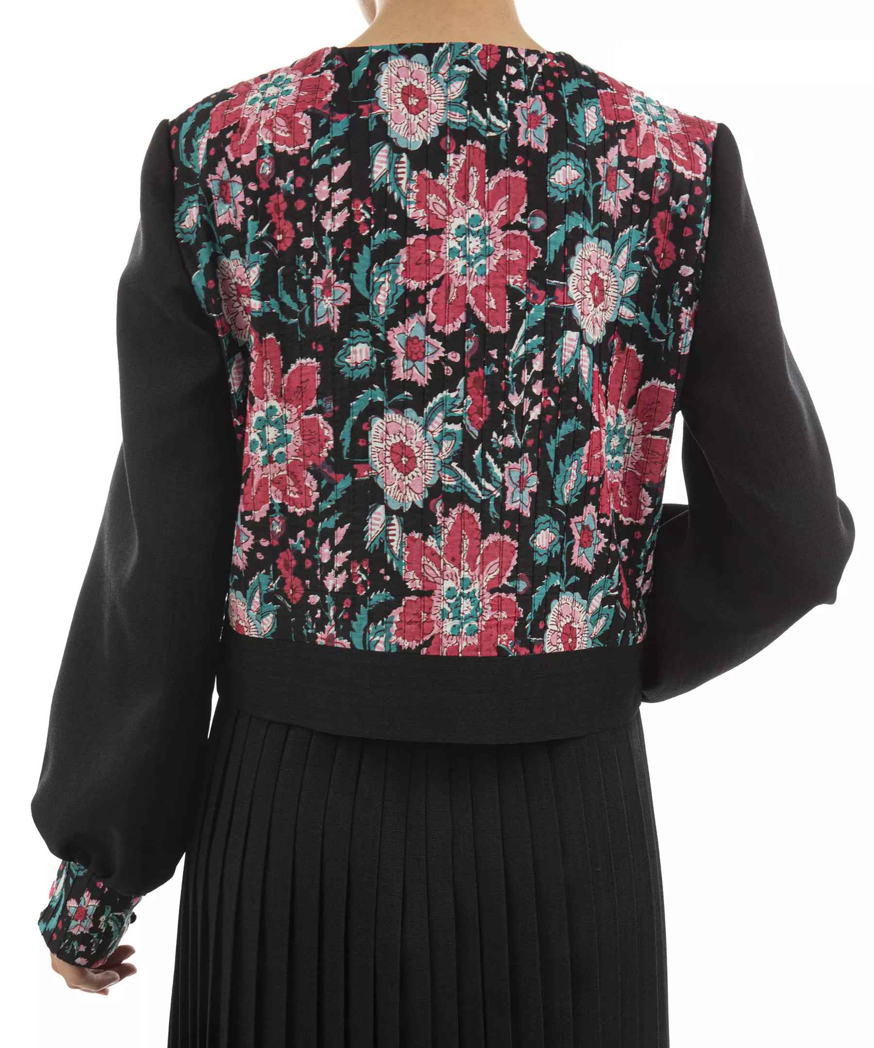 Persischer kurzer Manto für Frauen mit floralem Design