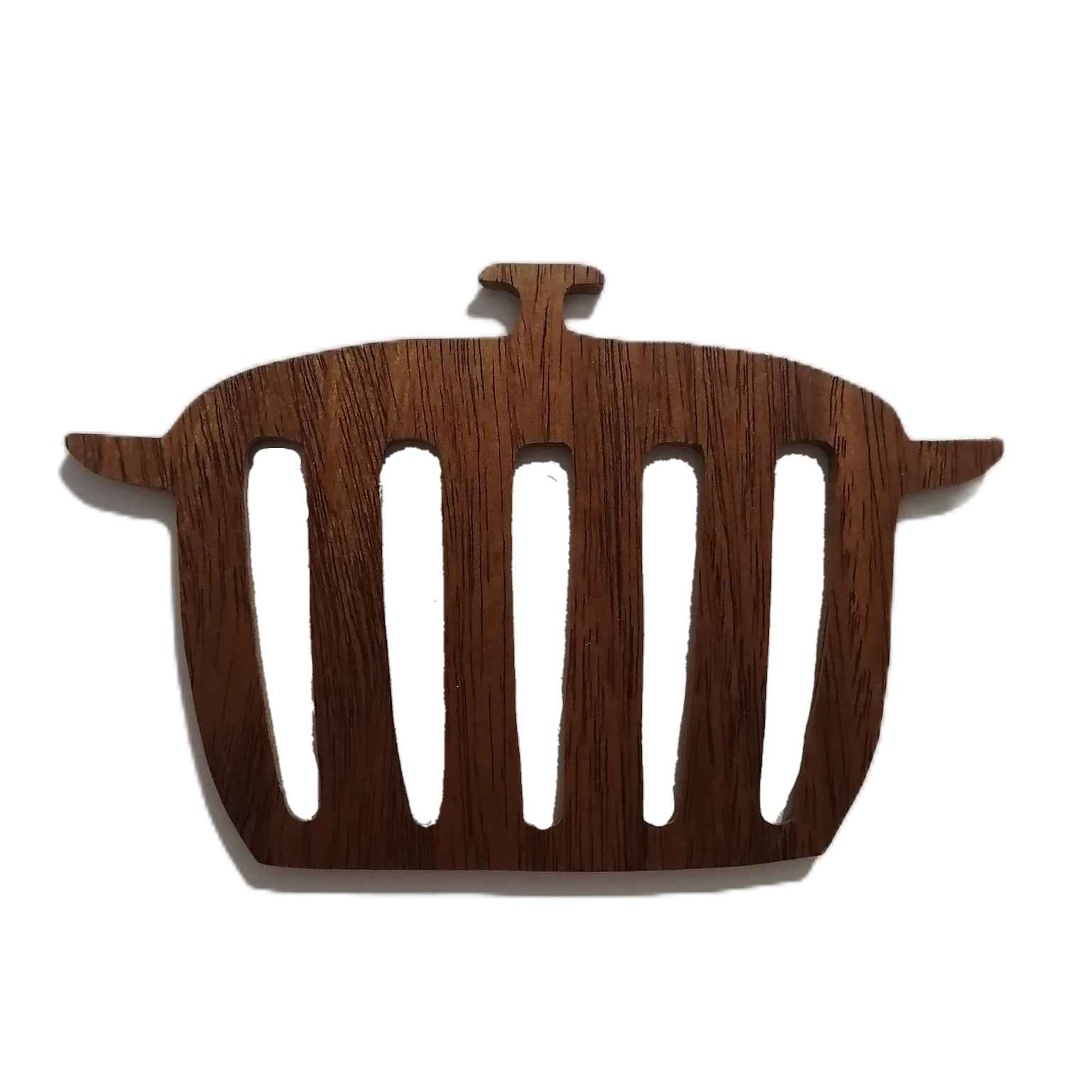 Tischset aus Holz mit Topf-Design für die Küche – 4 Stück