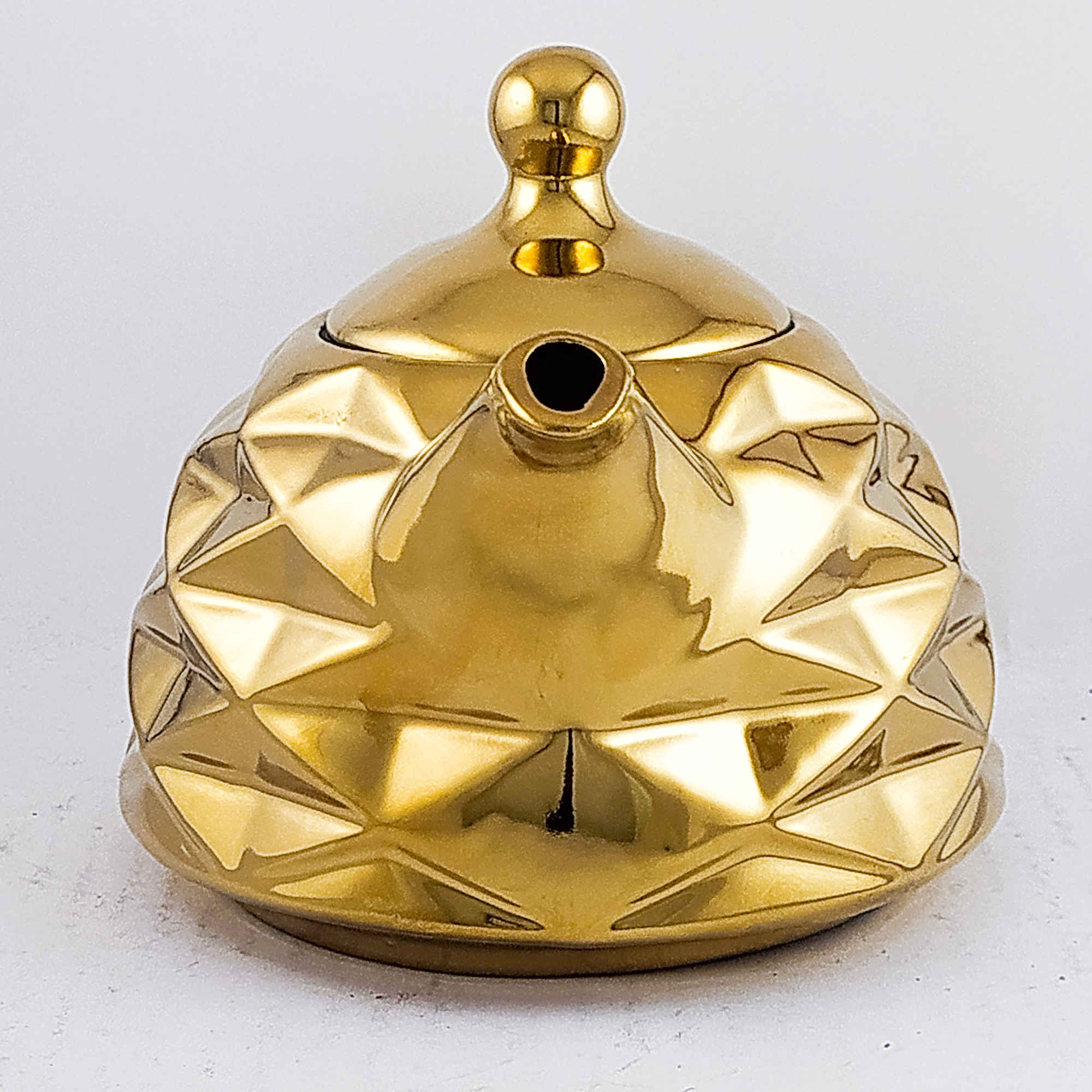 Porzellan-Teekanne mit geometrischem Design