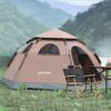 Porodo Campingzelt für 3-4 Personen - Wasserdicht und für Wandern geeignet