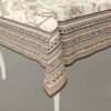 Bedruckte Tischdecke mit Blumenrand Braune 6-Sitzer