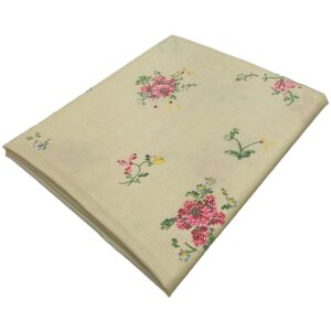 Bedruckte Tischdecke mit Baumwoll-Rundblumen