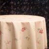 Bedruckte Tischdecke mit Baumwoll-Rundblumen