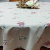 Bedruckte Tischdecke mit Baumwoll-Rundblumen