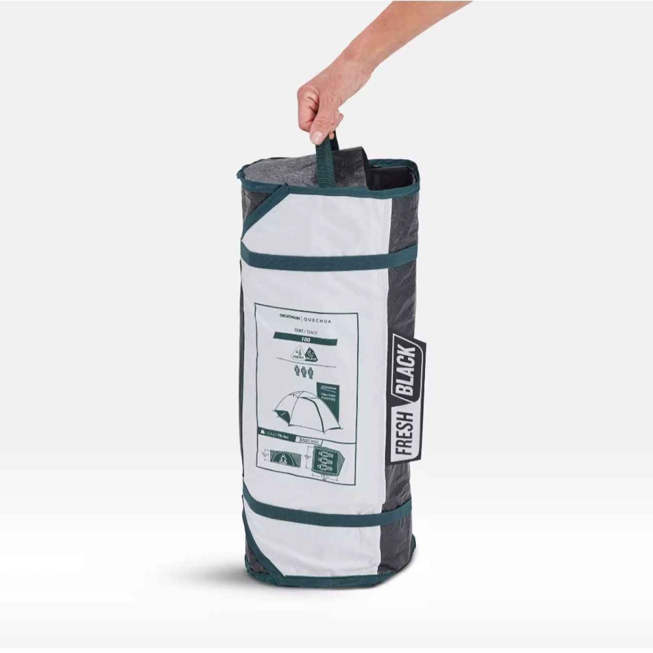 Quechua Campingzelt für 2-3 Personen – Wasserdicht und für Rucksacktouren geeignet