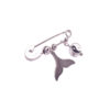 Safety Pin Brooch mit Yin Yang & Meerjungfrauen-Schweif-Design – Balance und Fantasie