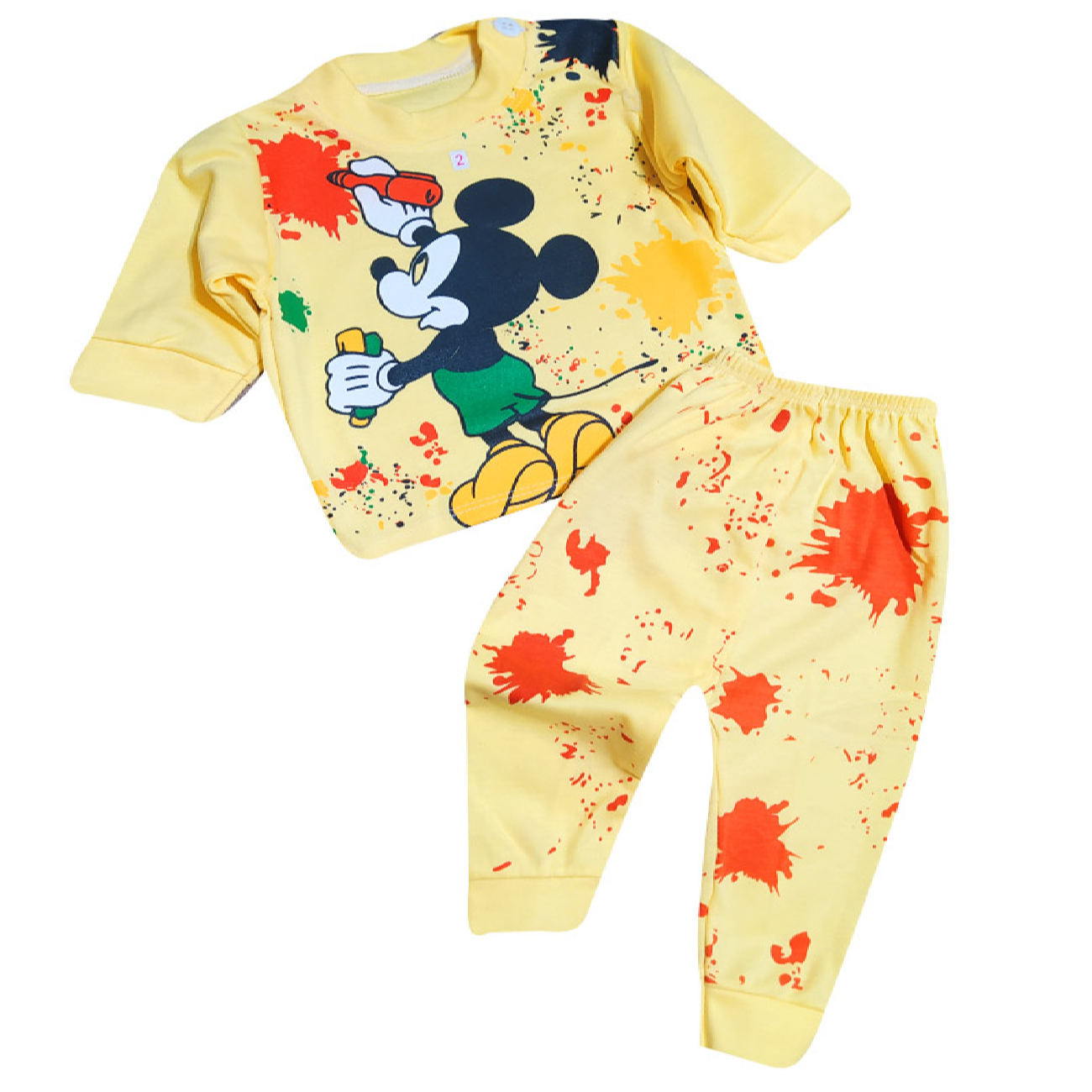 Set aus Baby T-Shirt und Hose mit Mickey Mouse Design